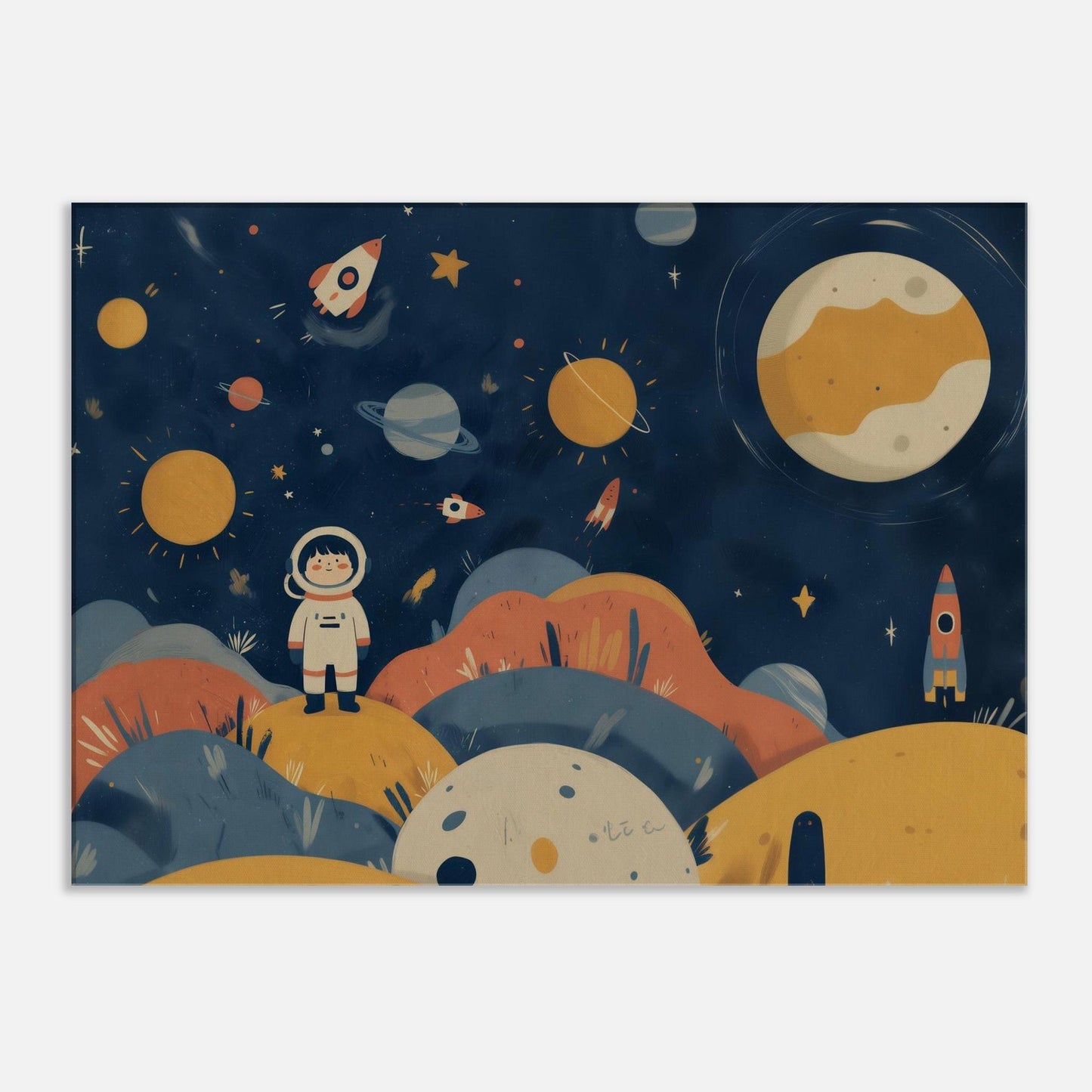 MYSTBIT ART | Tiny Voyager Canvas Print Wall Art