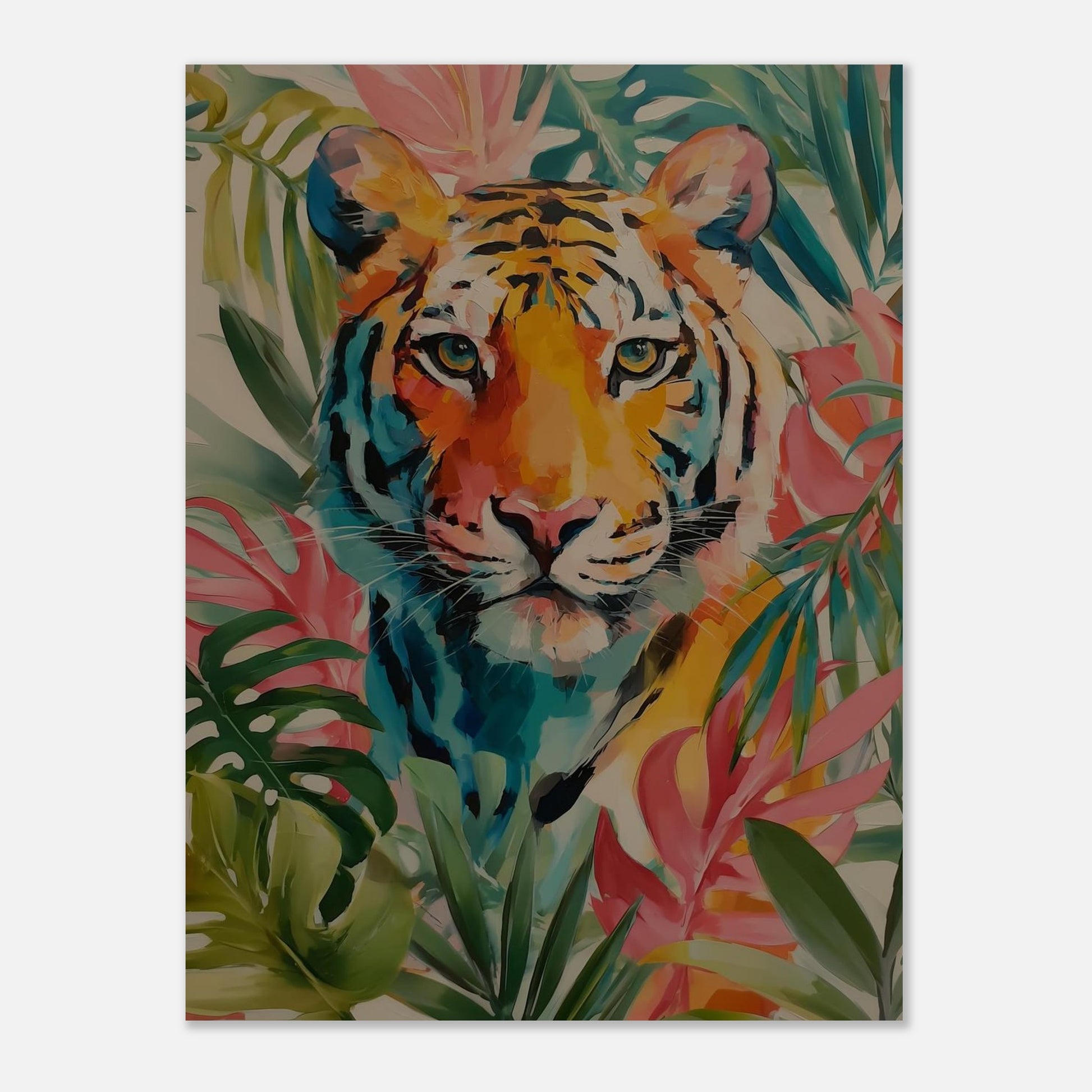 MYSTBIT ART | Tropical Tiger Eyes Art Print Wall Art