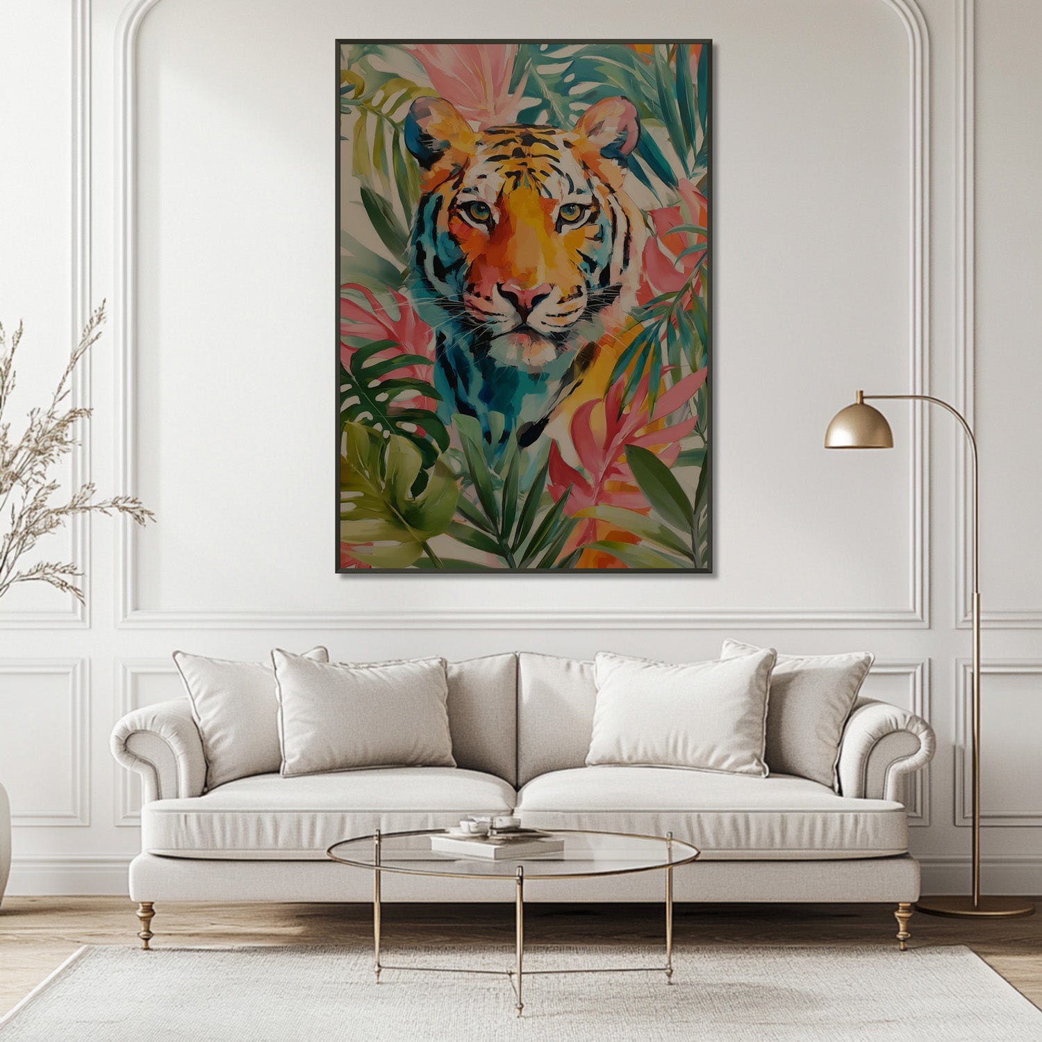 MYSTBIT ART | Tropical Tiger Eyes Art Print Wall Art