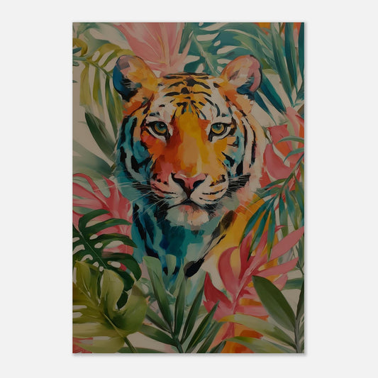 MYSTBIT ART | Tropical Tiger Eyes Art Print Wall Art