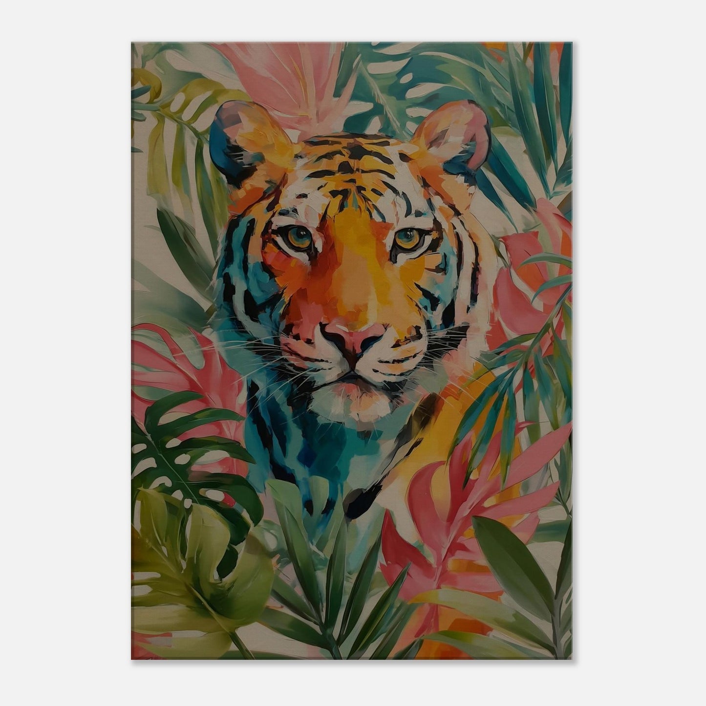 MYSTBIT ART | Tropical Tiger Eyes Canvas Print Wall Art