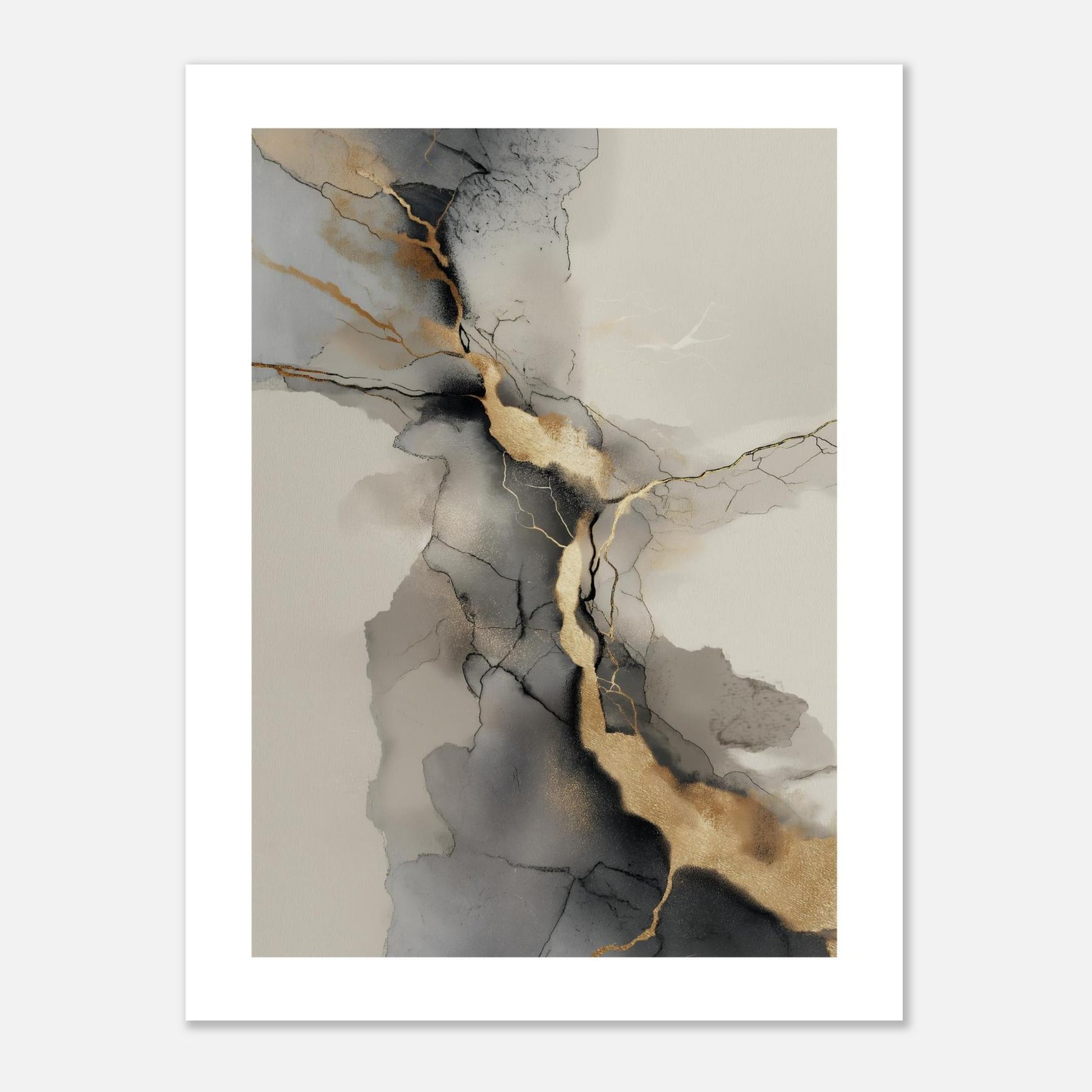 MYSTBIT ART | Veins of Gold Art Print Wall Art