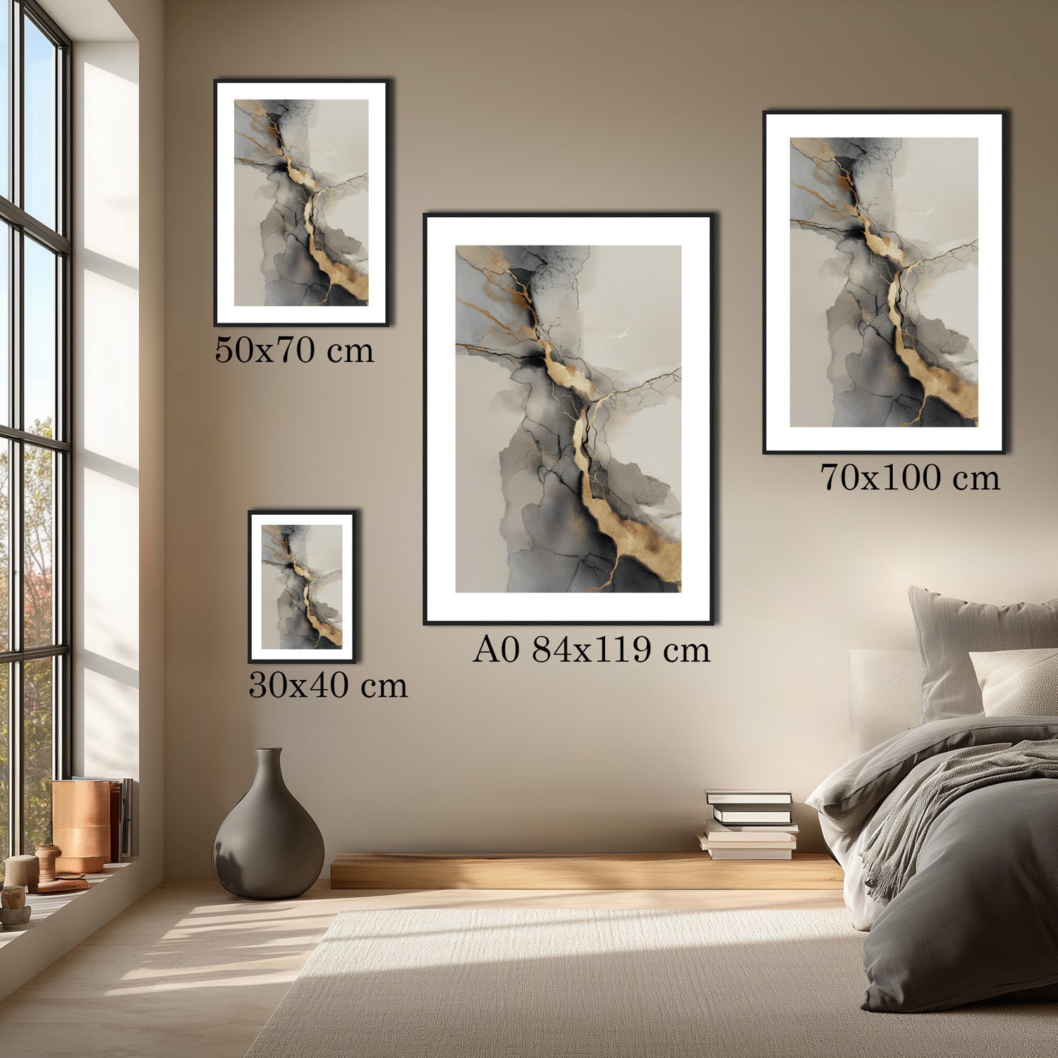 MYSTBIT ART | Veins of Gold Art Print Wall Art