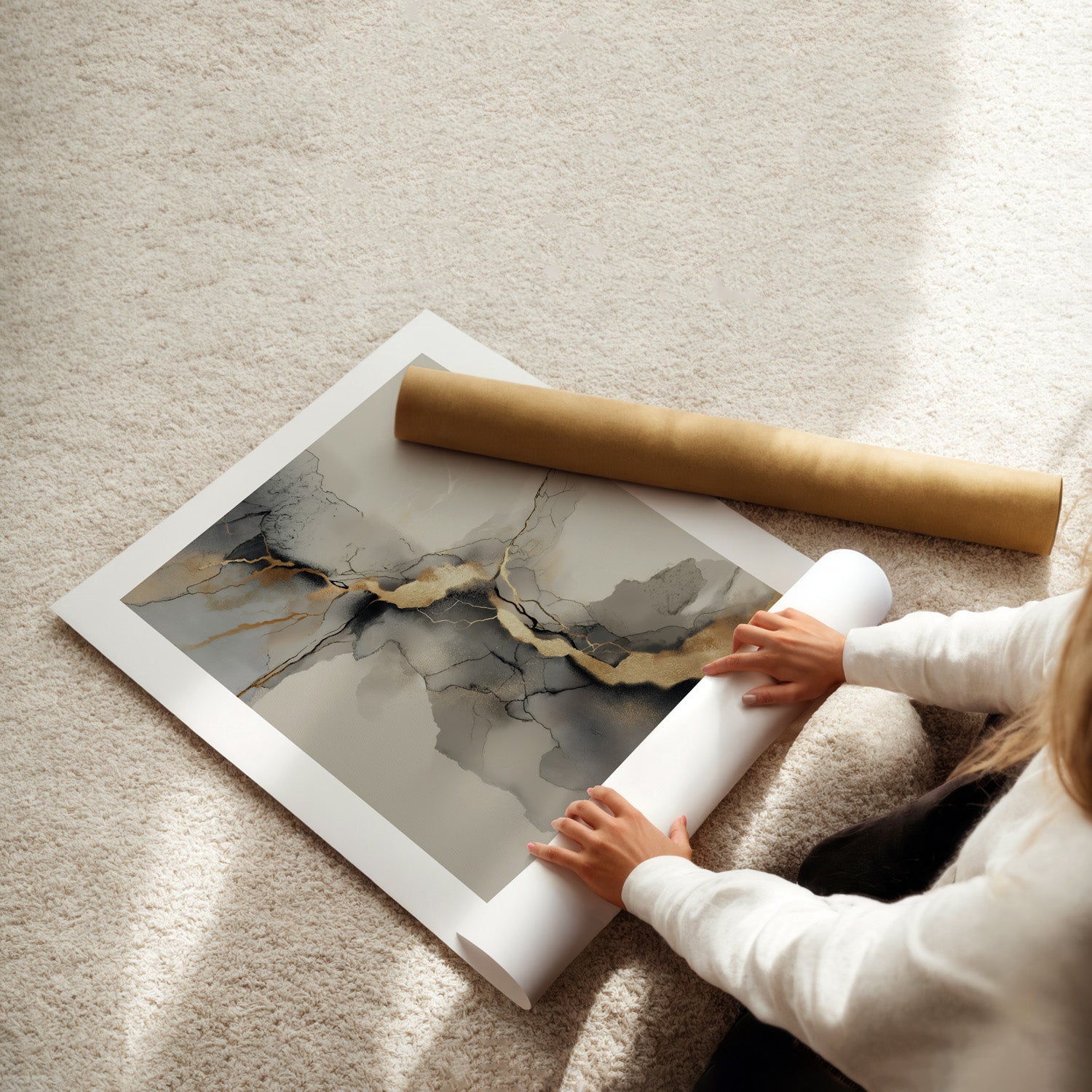 MYSTBIT ART | Veins of Gold Art Print Wall Art