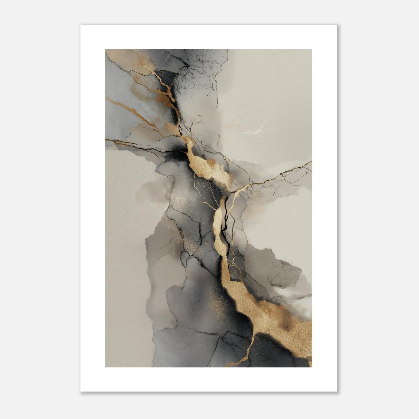 MYSTBIT ART | Veins of Gold Art Print Wall Art