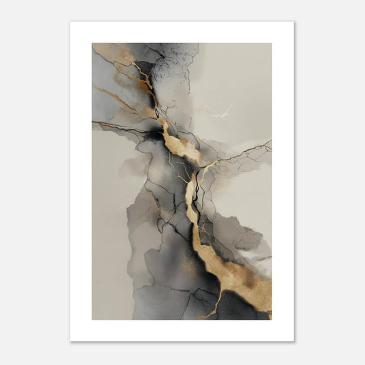 MYSTBIT ART | Veins of Gold Art Print Wall Art