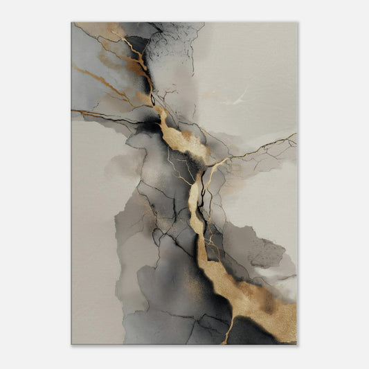 MYSTBIT ART | Veins of Gold Canvas Print Wall Art