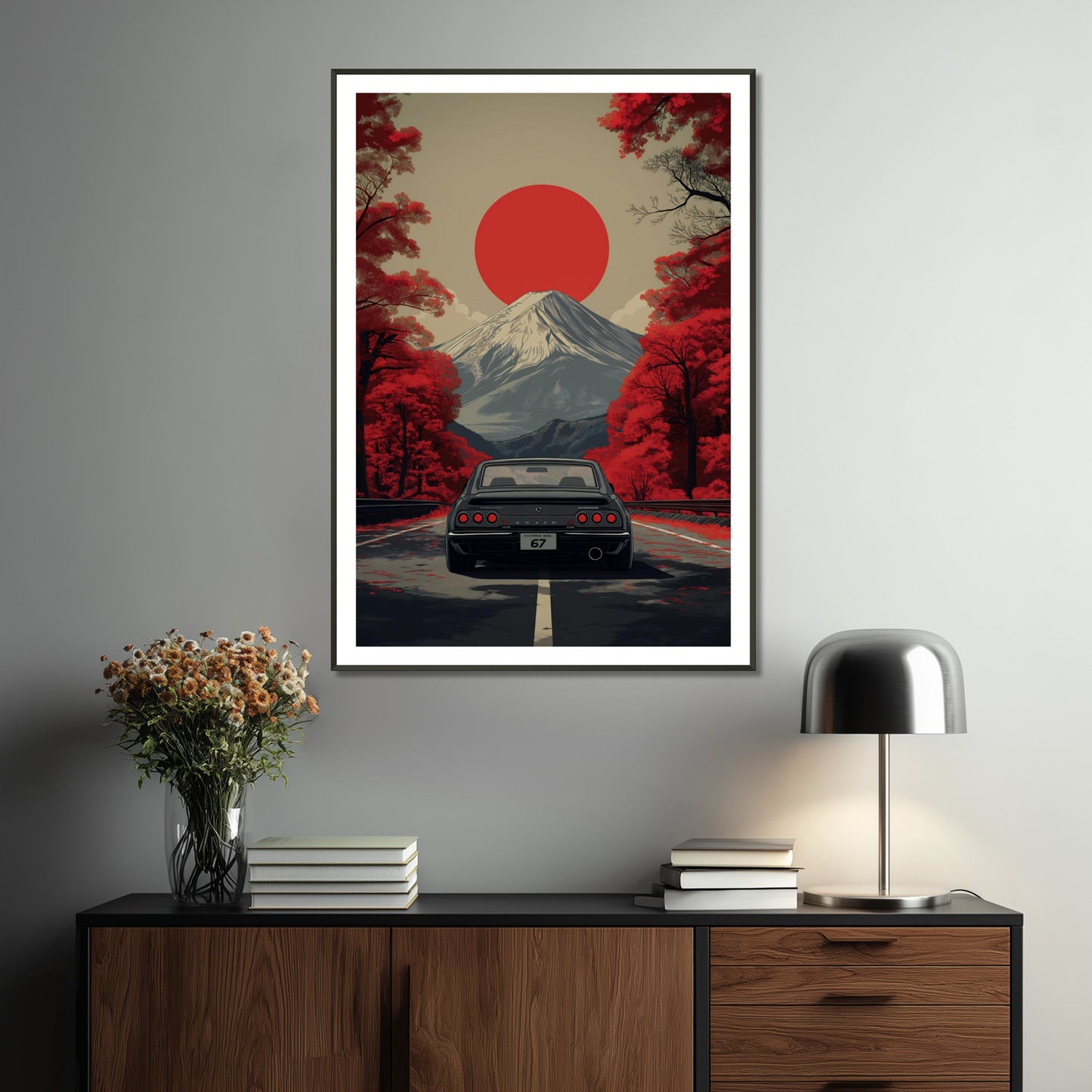 MYSTBIT ART | Vintage Fuji Drive Art Print Wall Art
