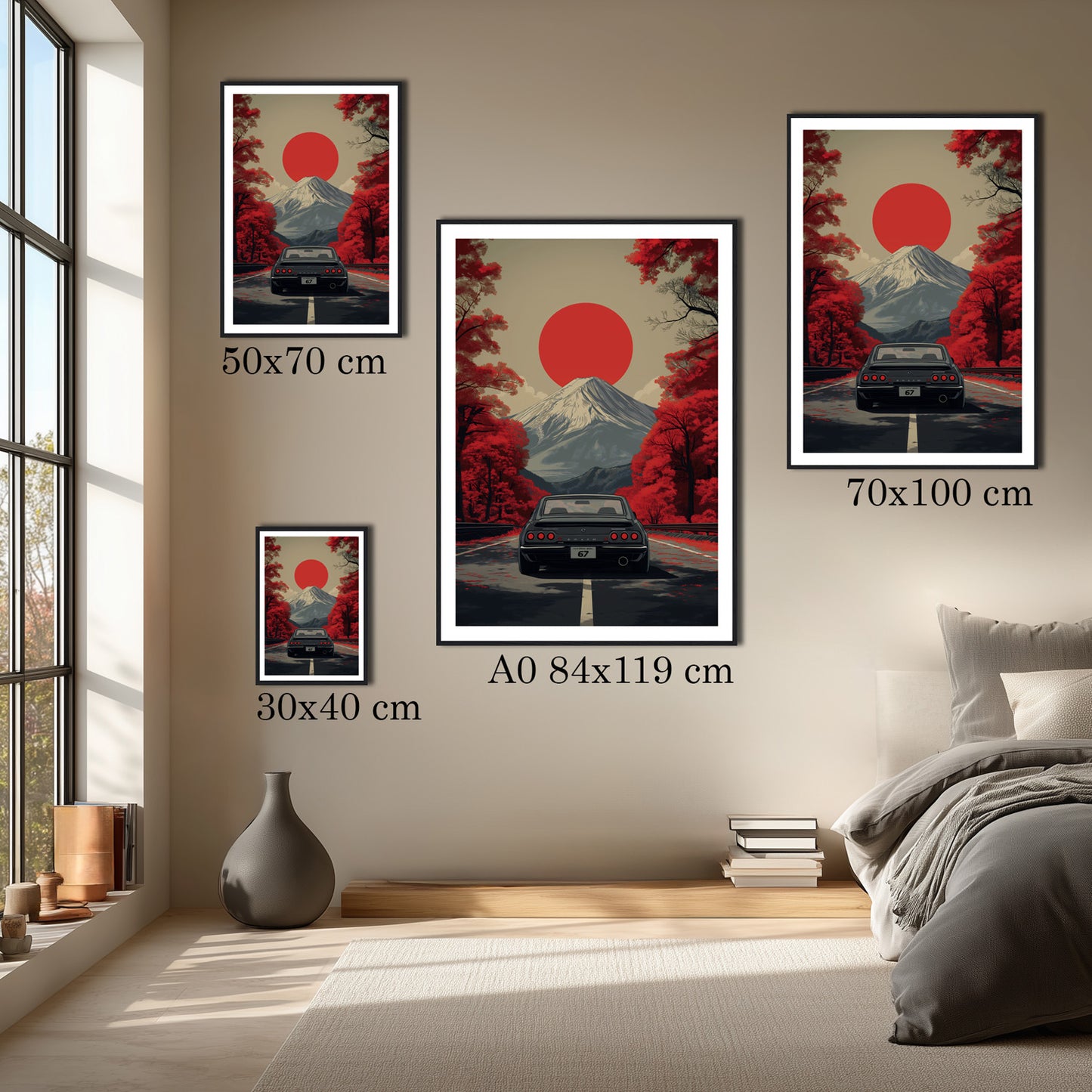 MYSTBIT ART | Vintage Fuji Drive Art Print Wall Art