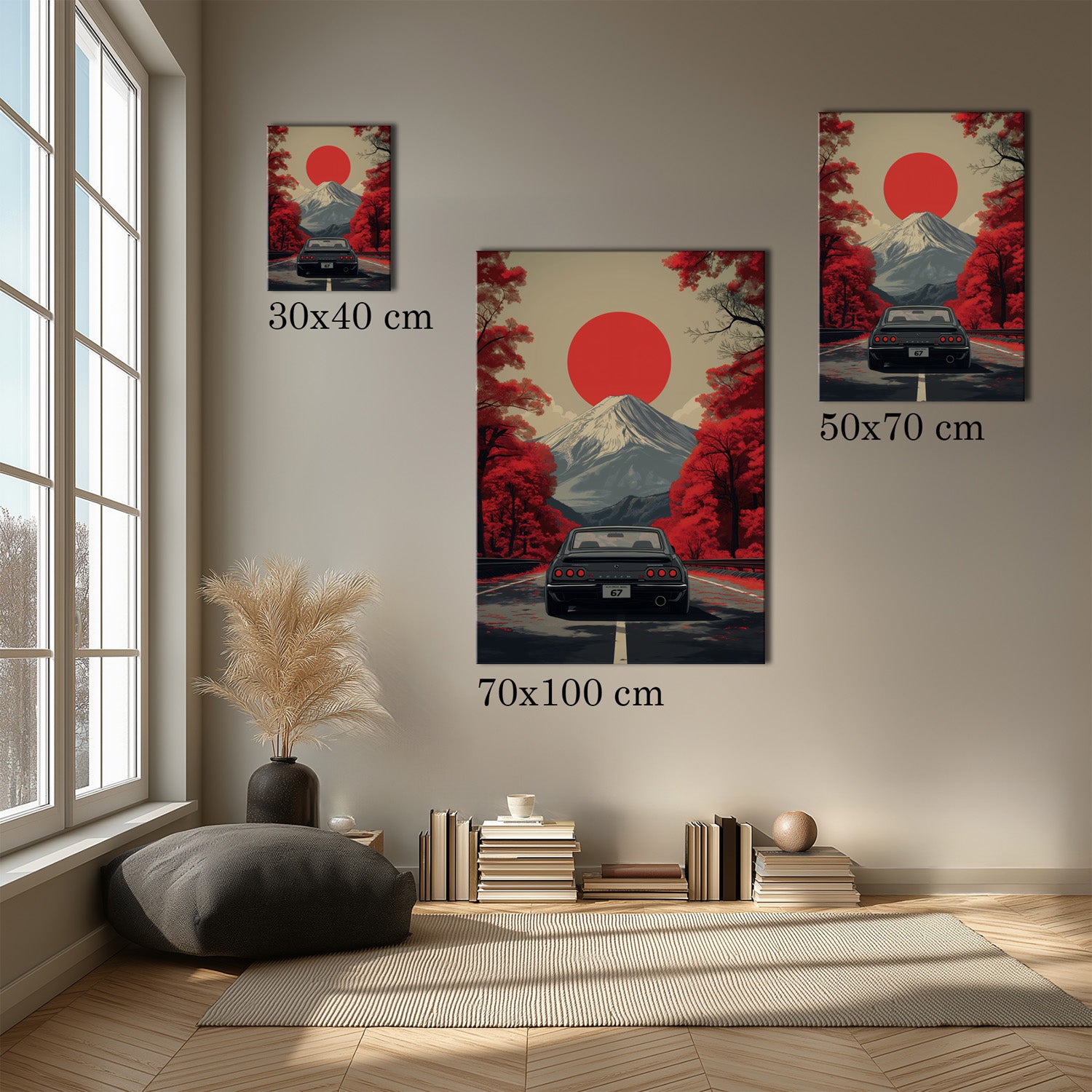 MYSTBIT ART | Vintage Fuji Drive Canvas Print Wall Art