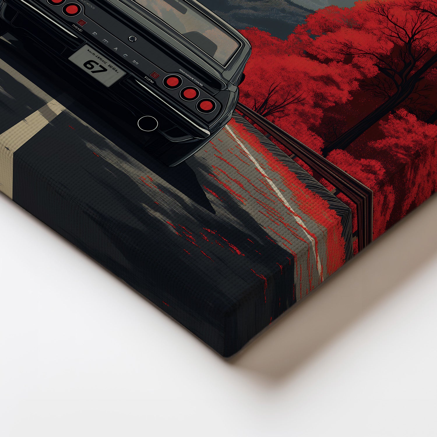MYSTBIT ART | Vintage Fuji Drive Canvas Print Wall Art
