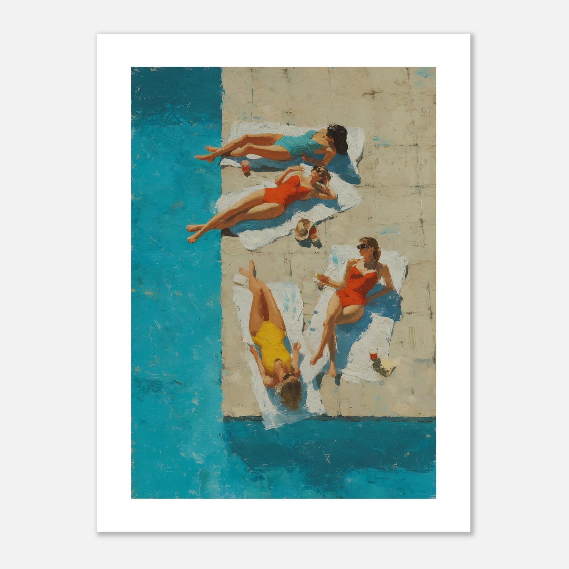 MYSTBIT ART | Vintage Pool Trio Art Print Wall Art