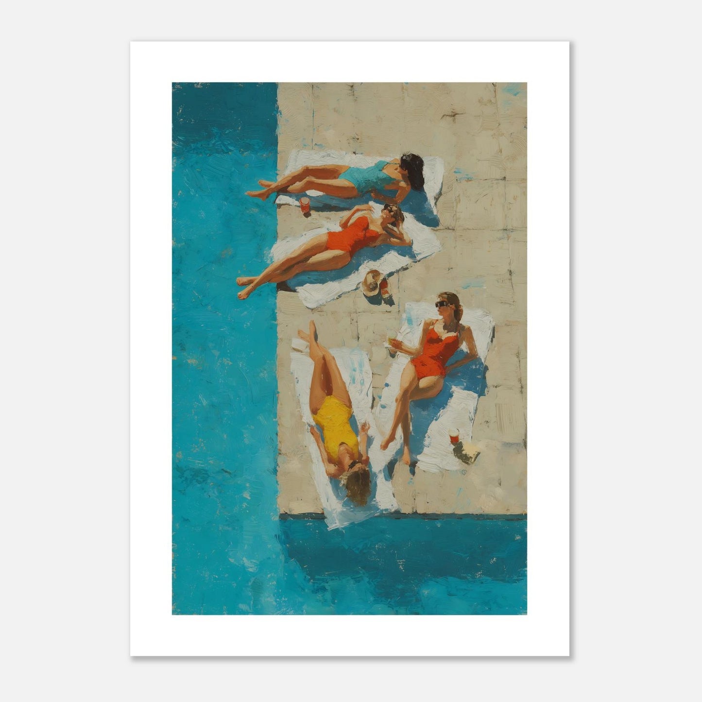 MYSTBIT ART | Vintage Pool Trio Art Print Wall Art