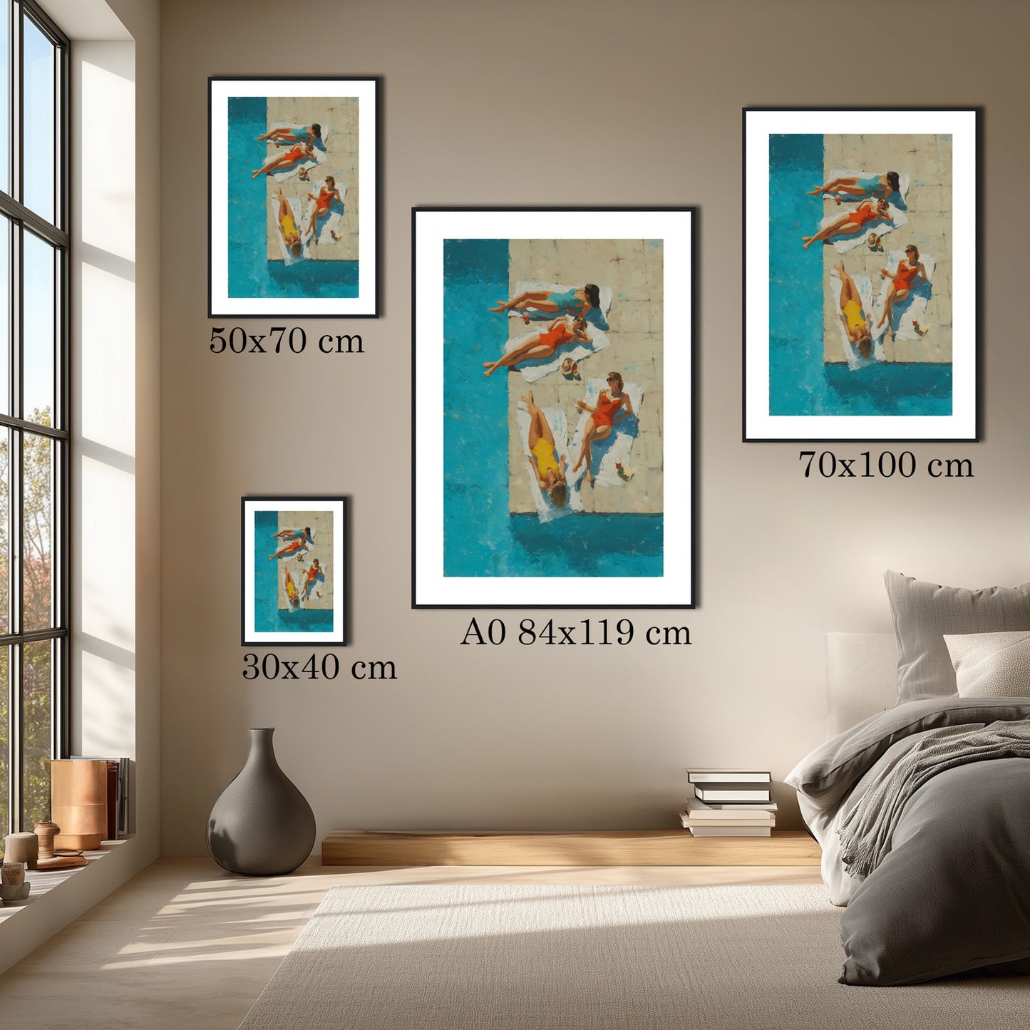 MYSTBIT ART | Vintage Pool Trio Art Print Wall Art