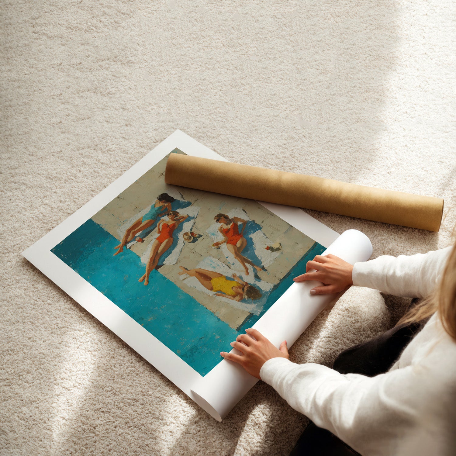 MYSTBIT ART | Vintage Pool Trio Art Print Wall Art