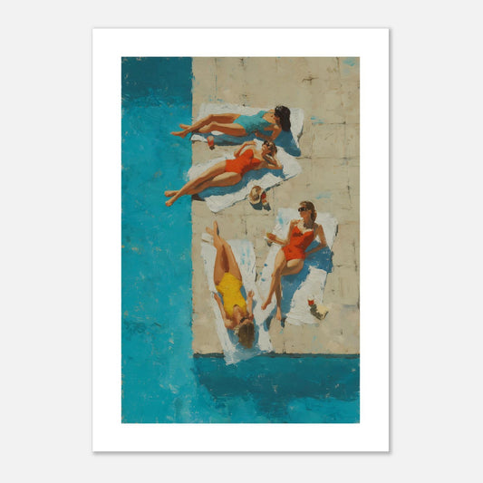 MYSTBIT ART | Vintage Pool Trio Art Print Wall Art