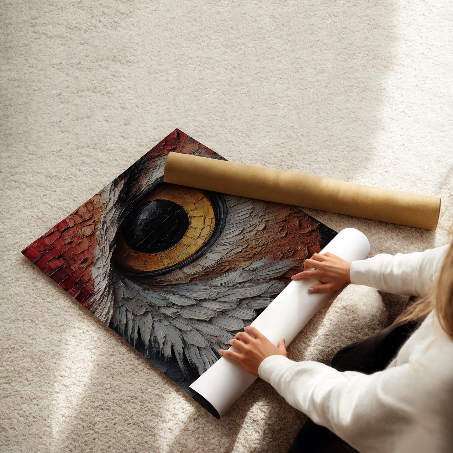 MYSTBIT ART | Watchful Flame Art Print Wall Art