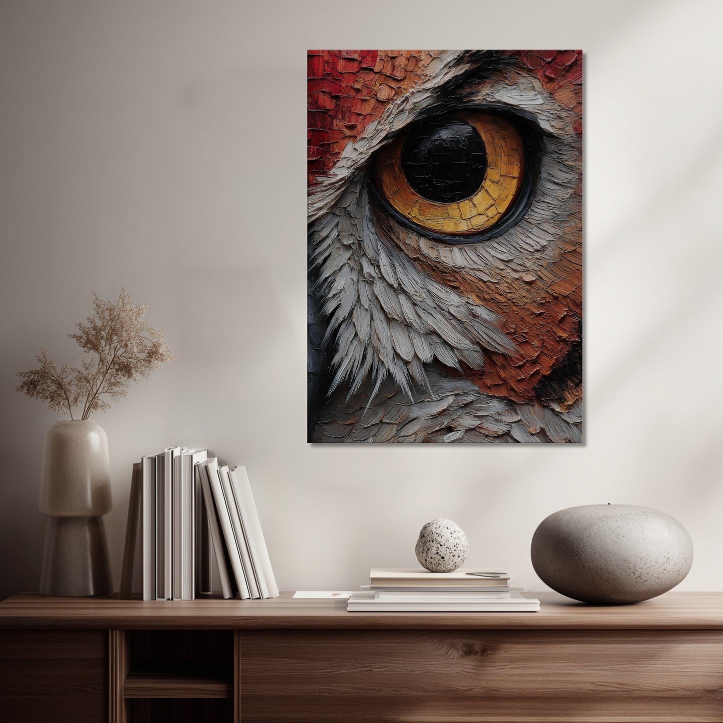 MYSTBIT ART | Watchful Flame Canvas Print Wall Art