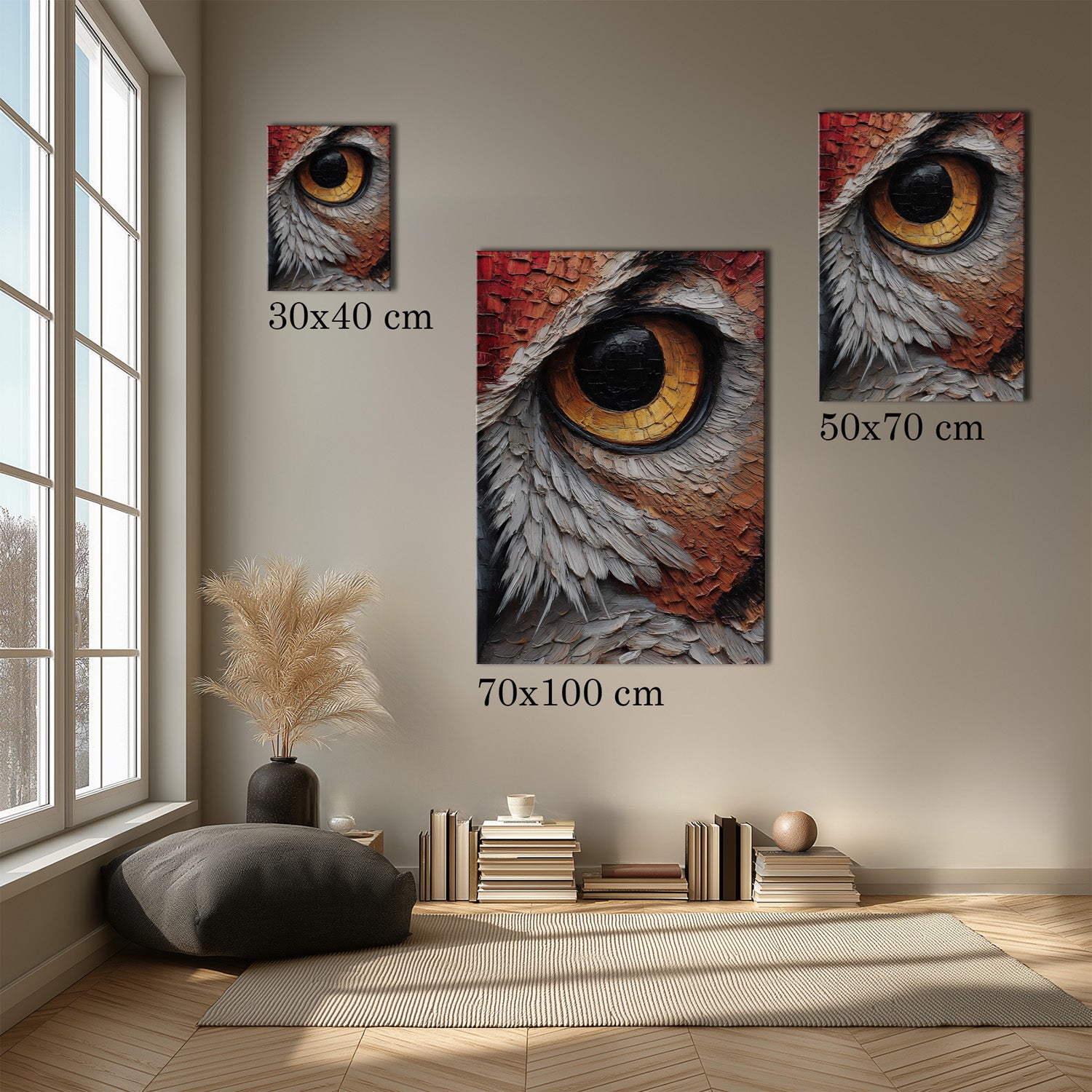 MYSTBIT ART | Watchful Flame Canvas Print Wall Art