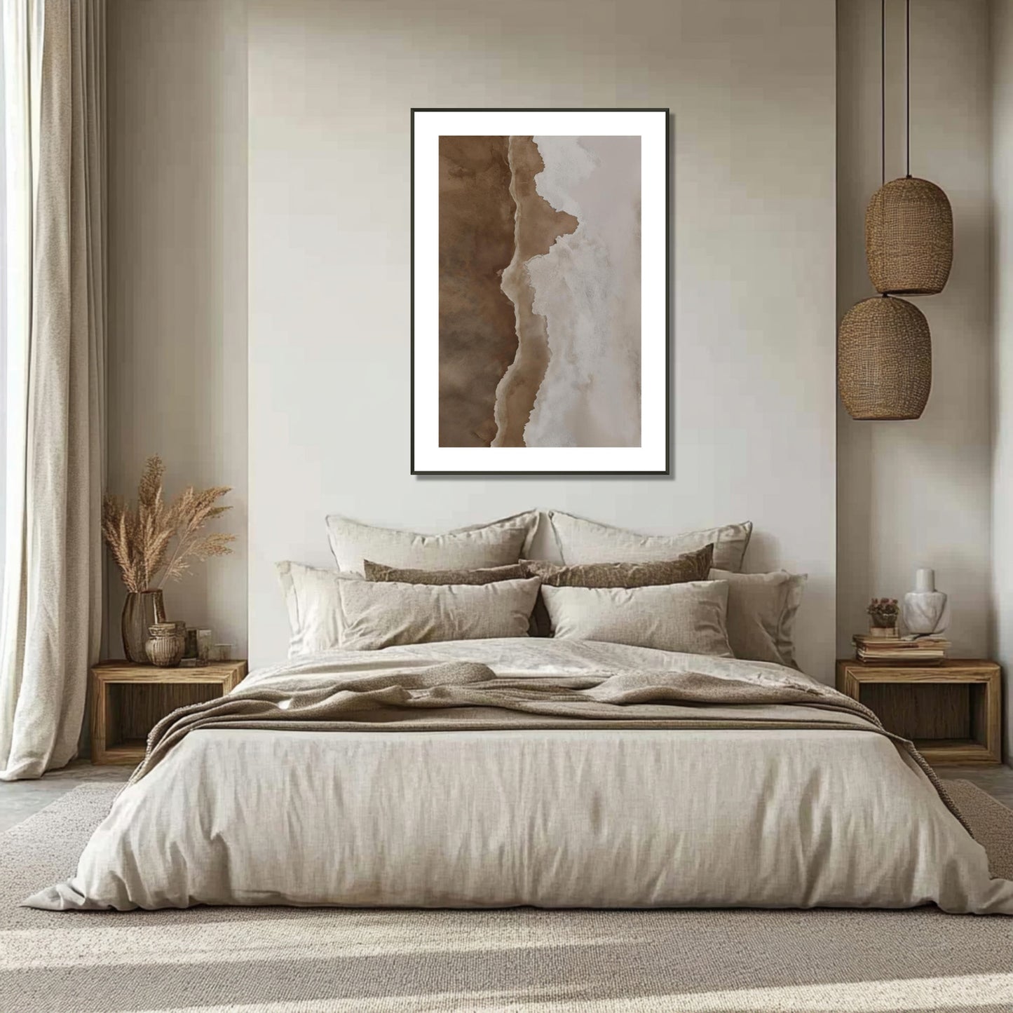MYSTBIT ART | Waves & Sand Art Print Wall Art
