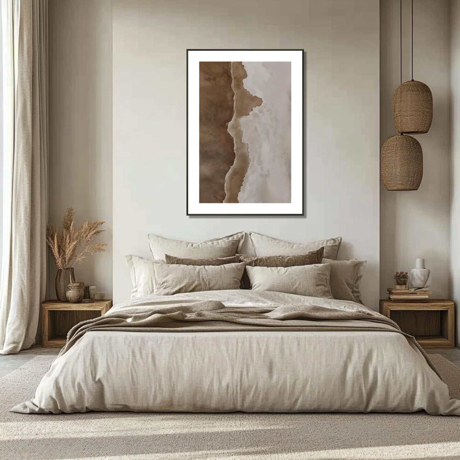 MYSTBIT ART | Waves & Sand Art Print Wall Art