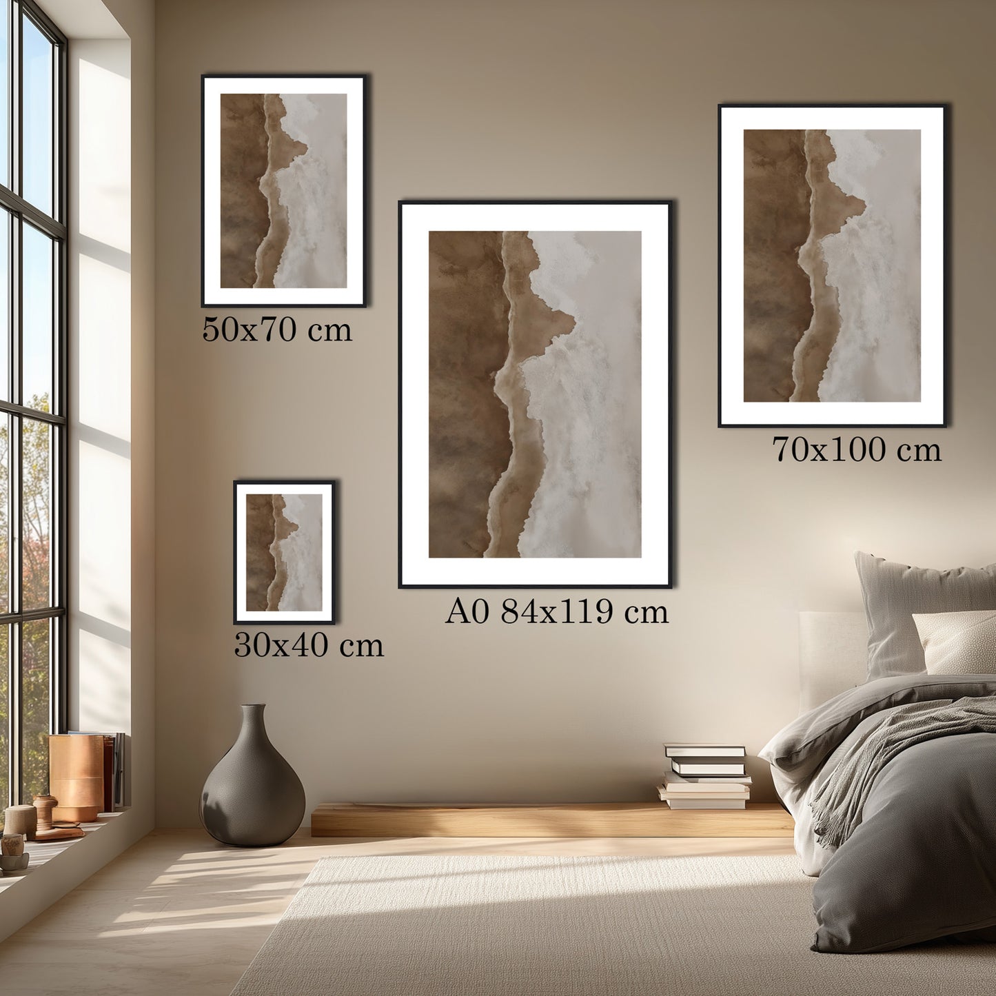 MYSTBIT ART | Waves & Sand Art Print Wall Art