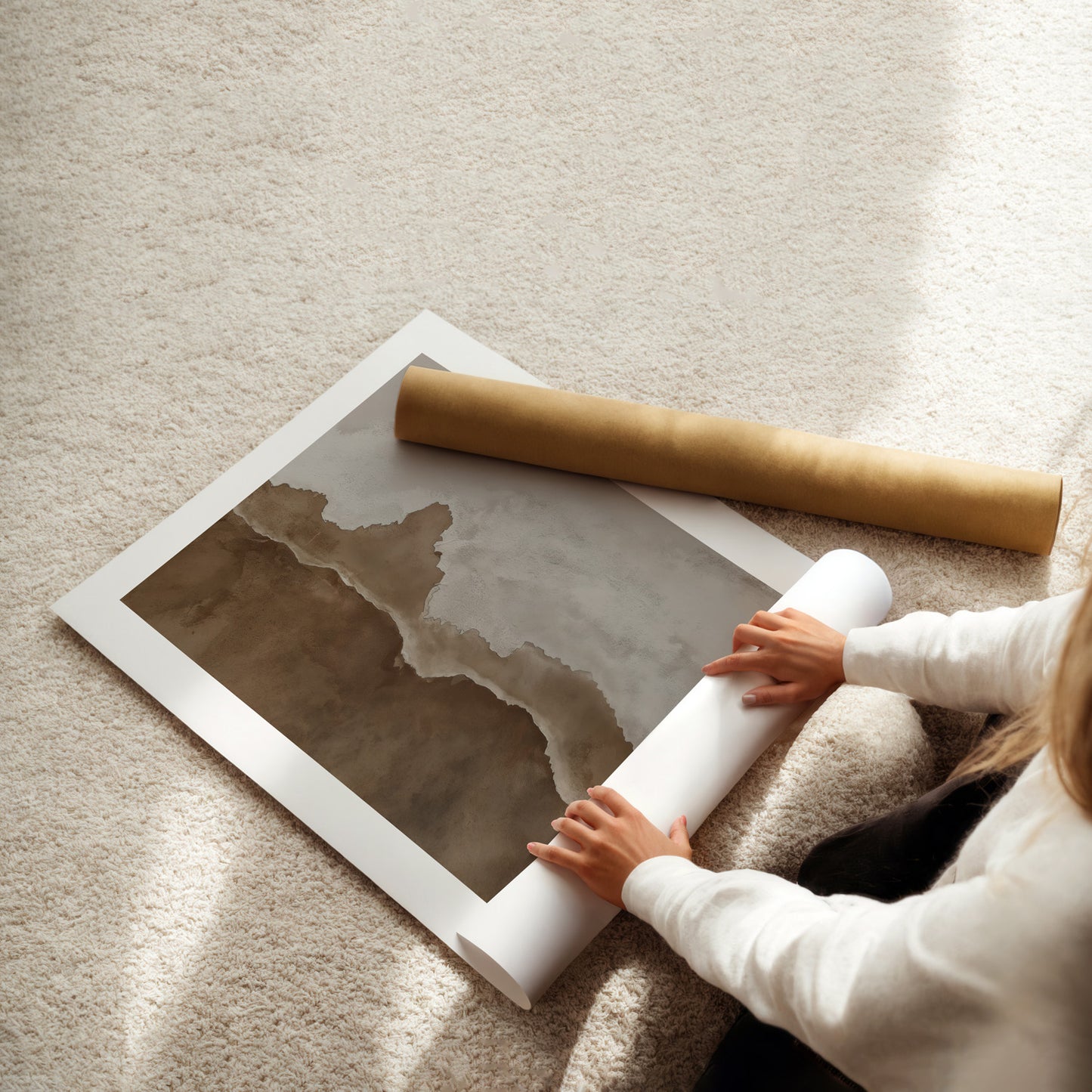 MYSTBIT ART | Waves & Sand Art Print Wall Art