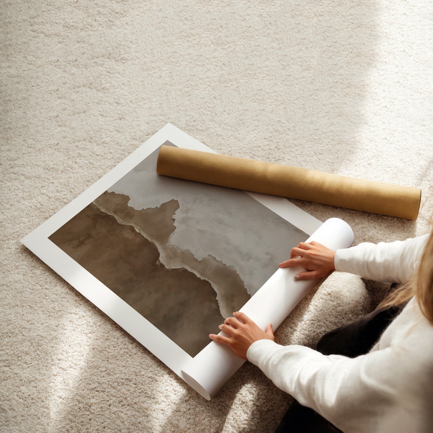 MYSTBIT ART | Waves & Sand Art Print Wall Art