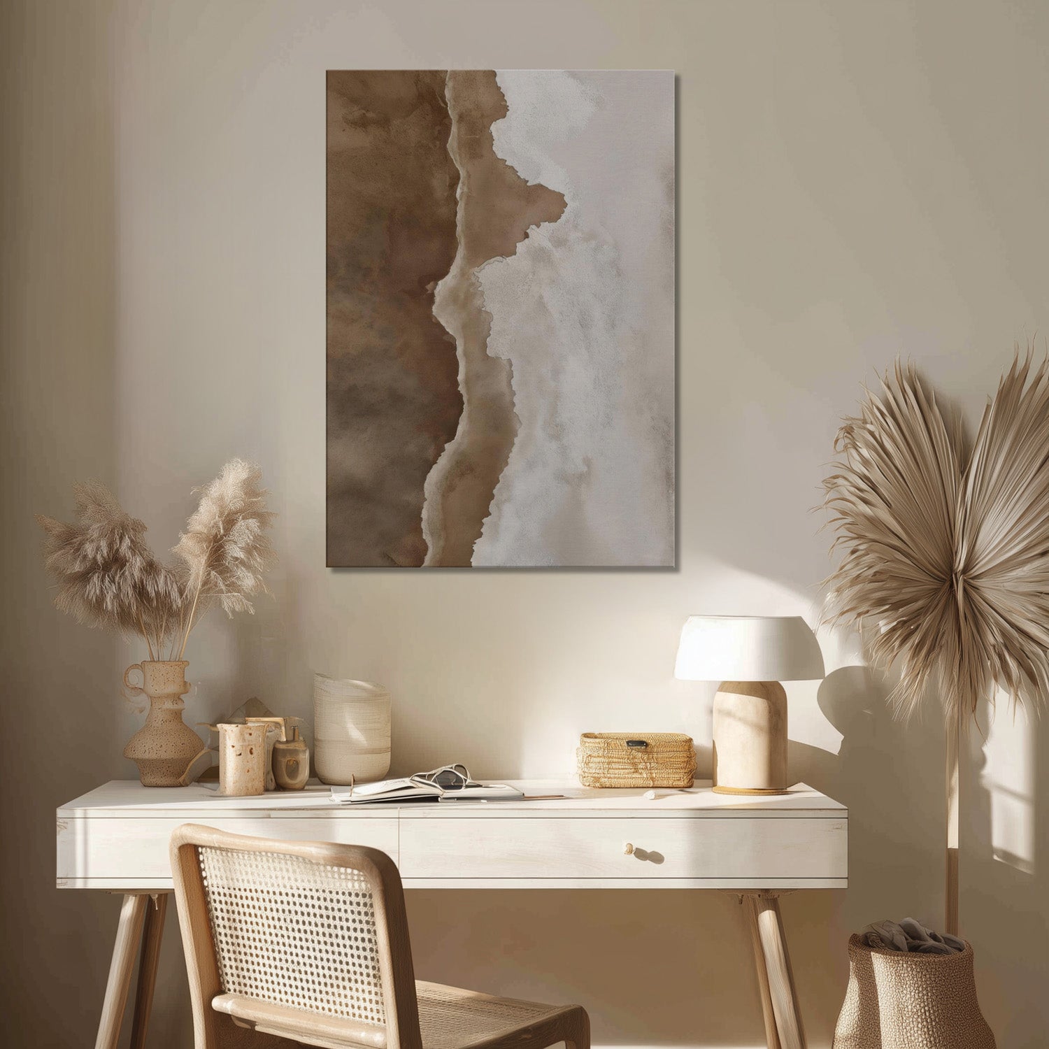 MYSTBIT ART | Waves & Sand Canvas Print Wall Art