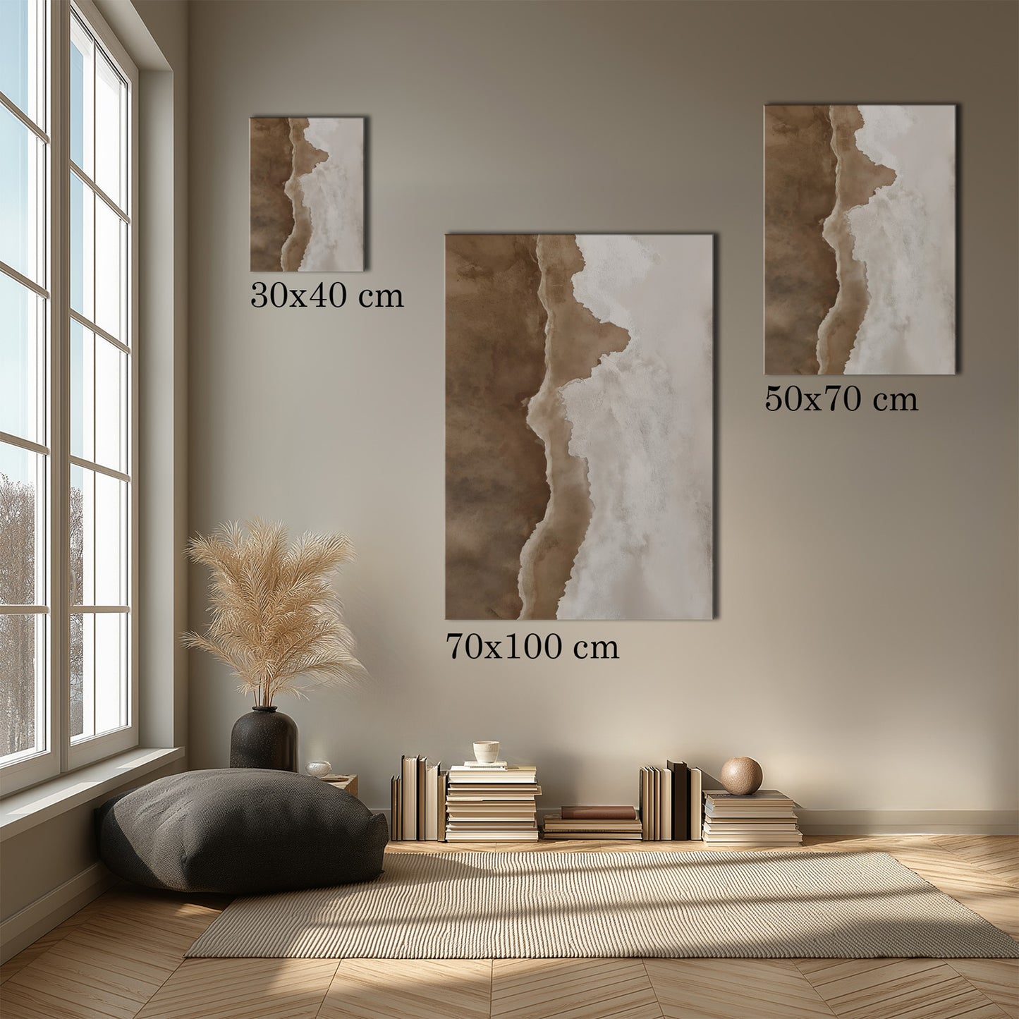 MYSTBIT ART | Waves & Sand Canvas Print Wall Art