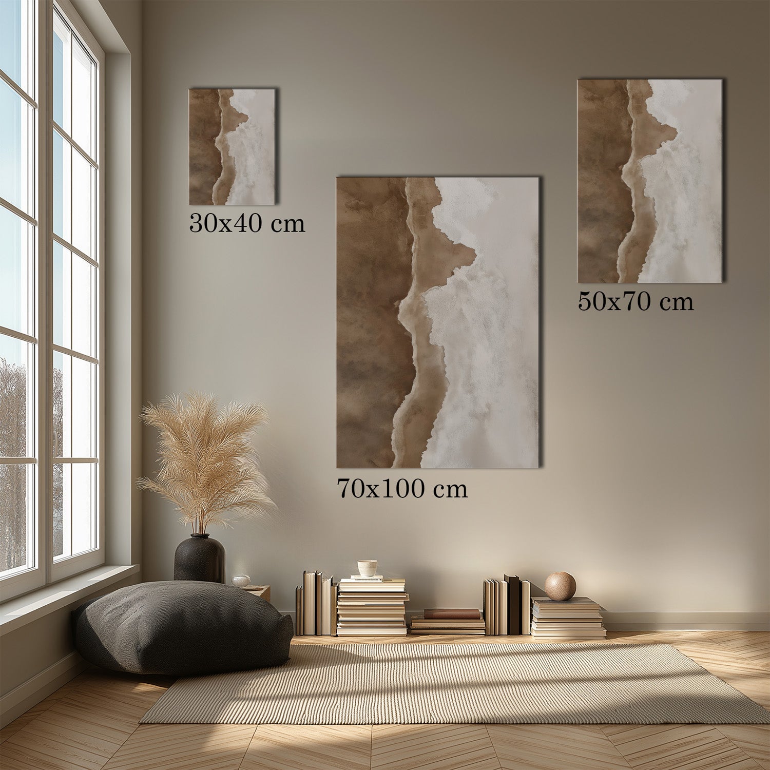 MYSTBIT ART | Waves & Sand Canvas Print Wall Art