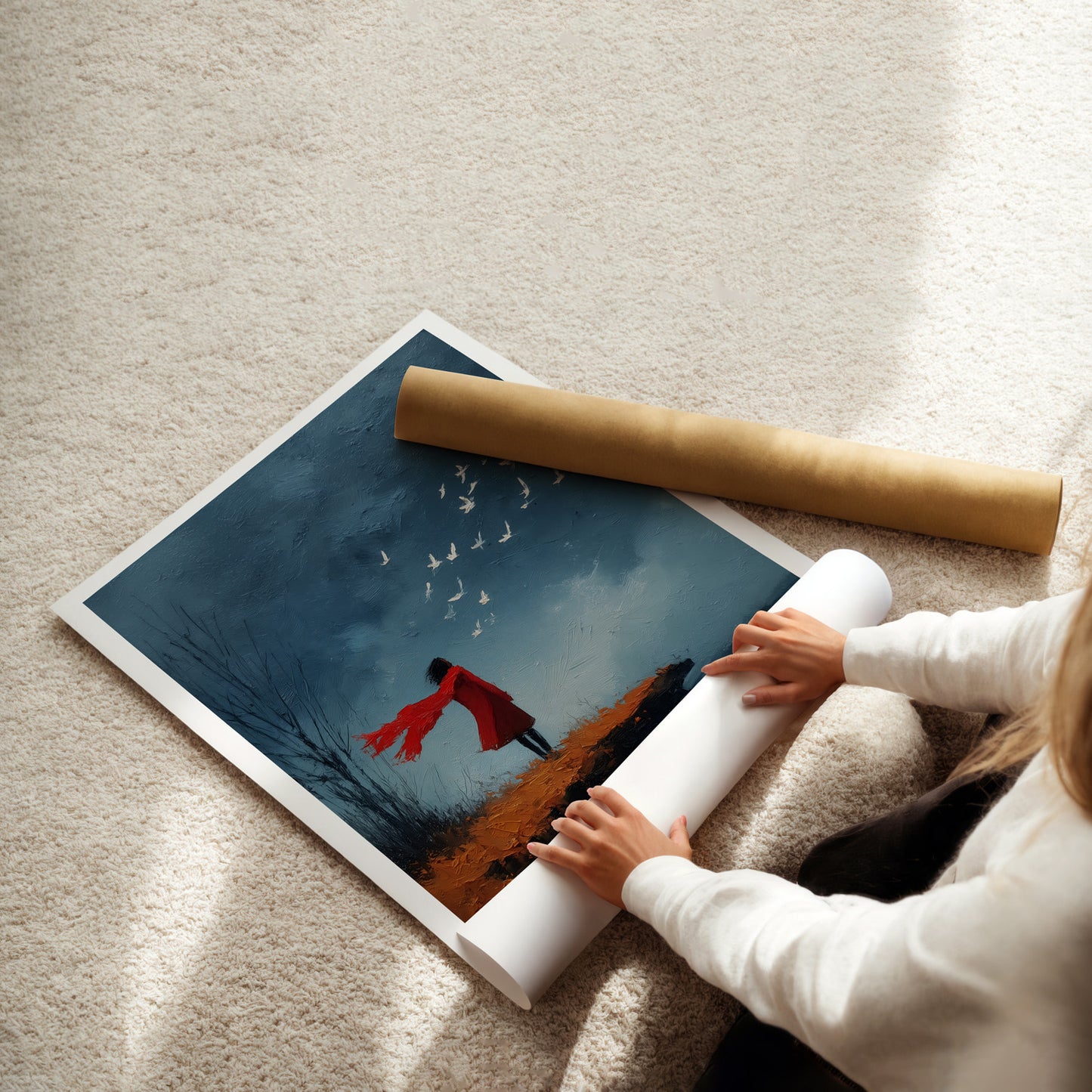 MYSTBIT ART | Windborne Thoughts Art Print Wall Art
