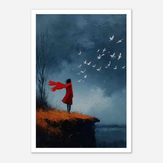 MYSTBIT ART | Windborne Thoughts Art Print Wall Art