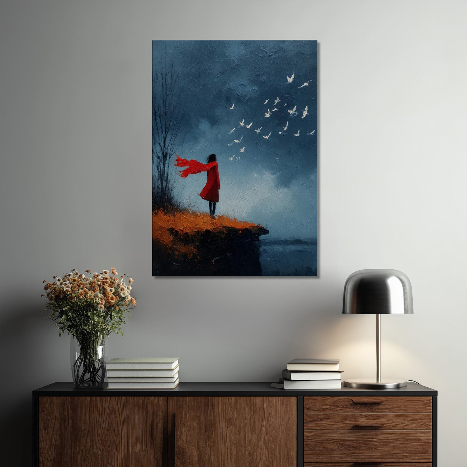 MYSTBIT ART | Windborne Thoughts Canvas Print Wall Art