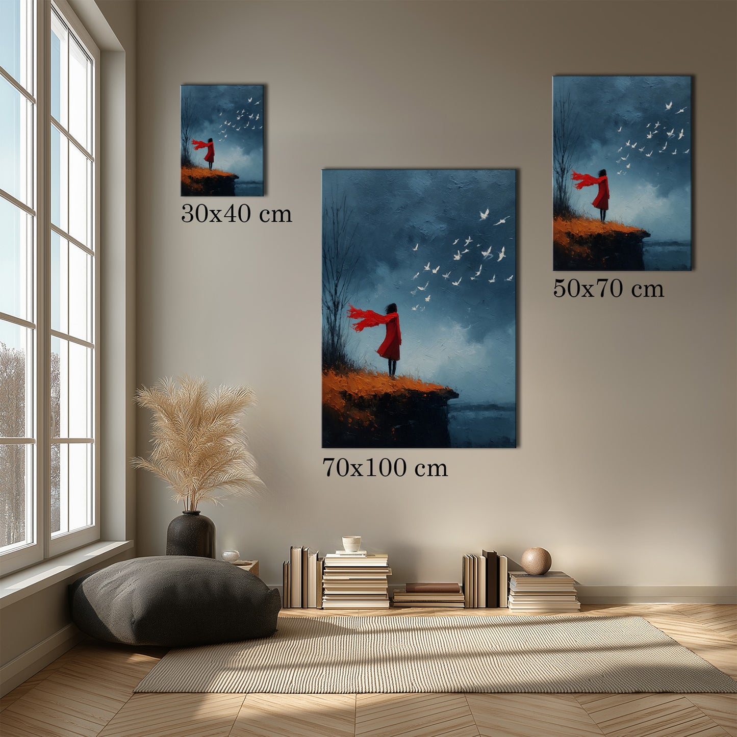 MYSTBIT ART | Windborne Thoughts Canvas Print Wall Art