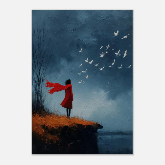 MYSTBIT ART | Windborne Thoughts Canvas Print Wall Art