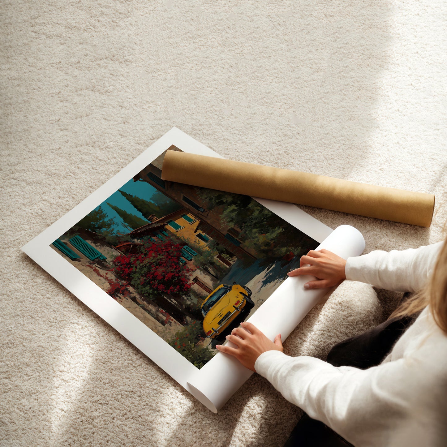 MYSTBIT ART | Yellow Reverie Art Print Wall Art