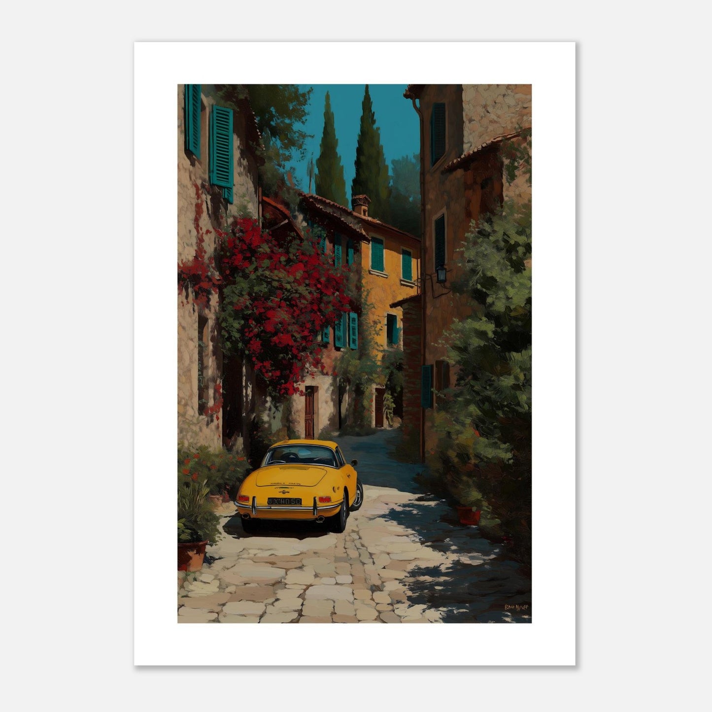 MYSTBIT ART | Yellow Reverie Art Print Wall Art