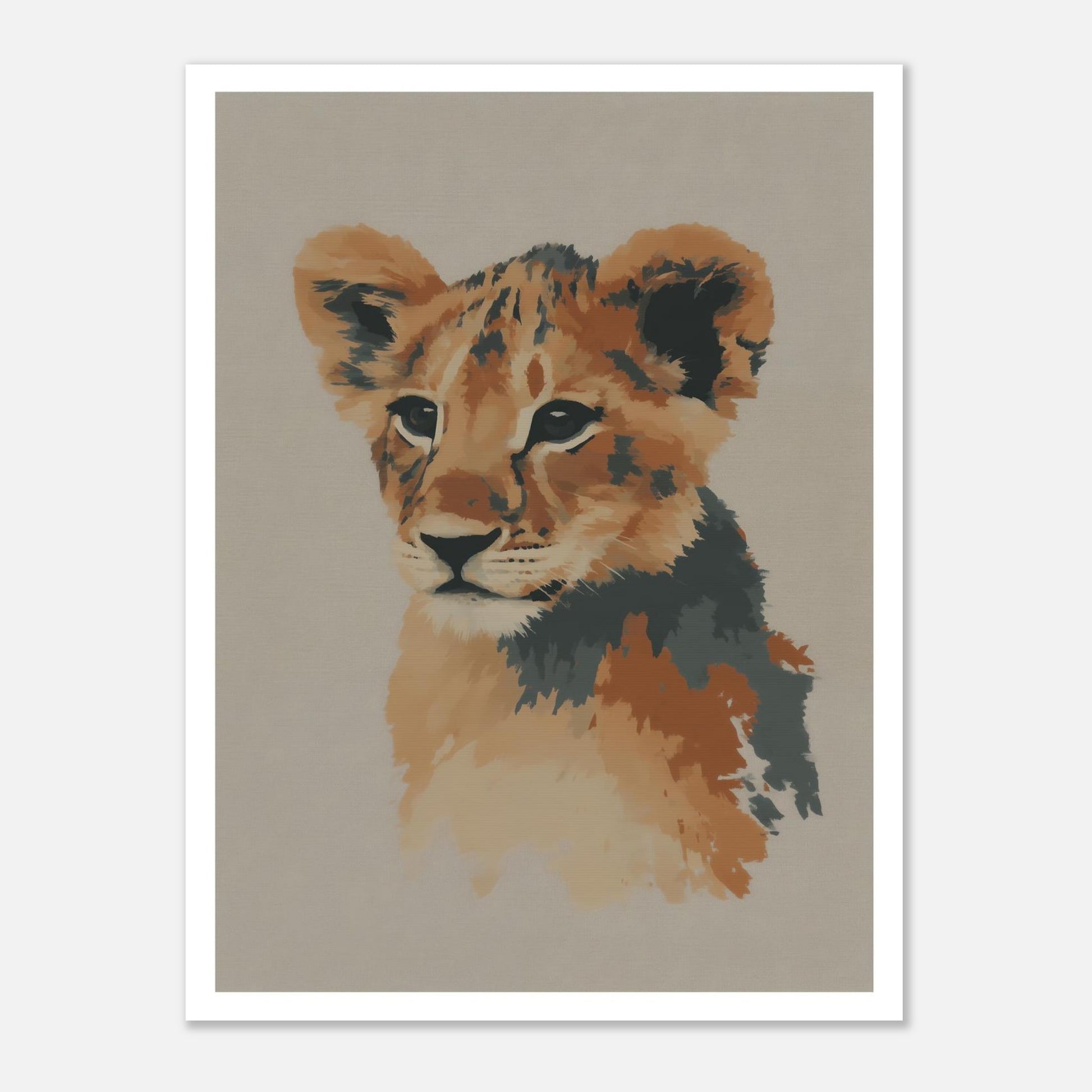 MYSTBIT ART | Young Lion Soul Art Print Wall Art