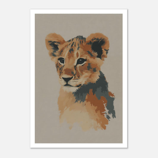 MYSTBIT ART | Young Lion Soul Art Print Wall Art