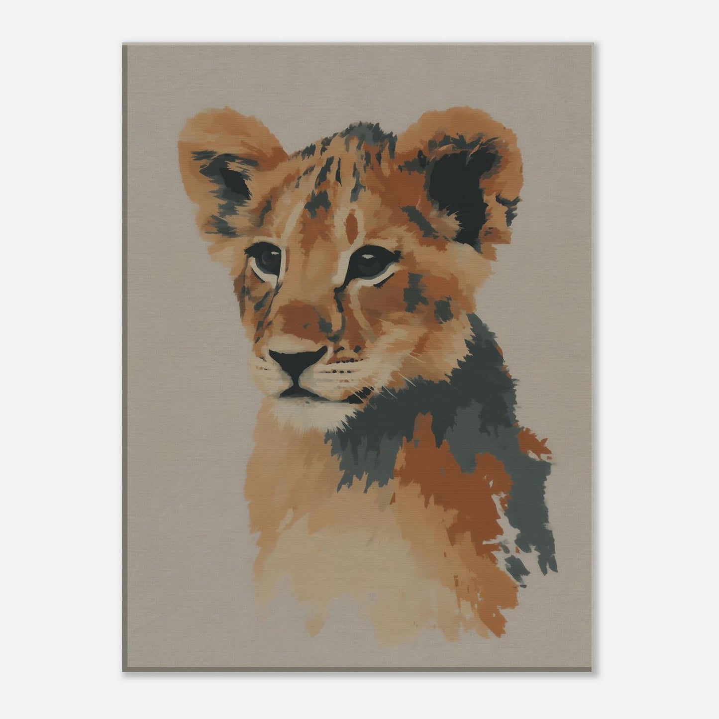 MYSTBIT ART | Young Lion Soul Canvas Print Wall Art