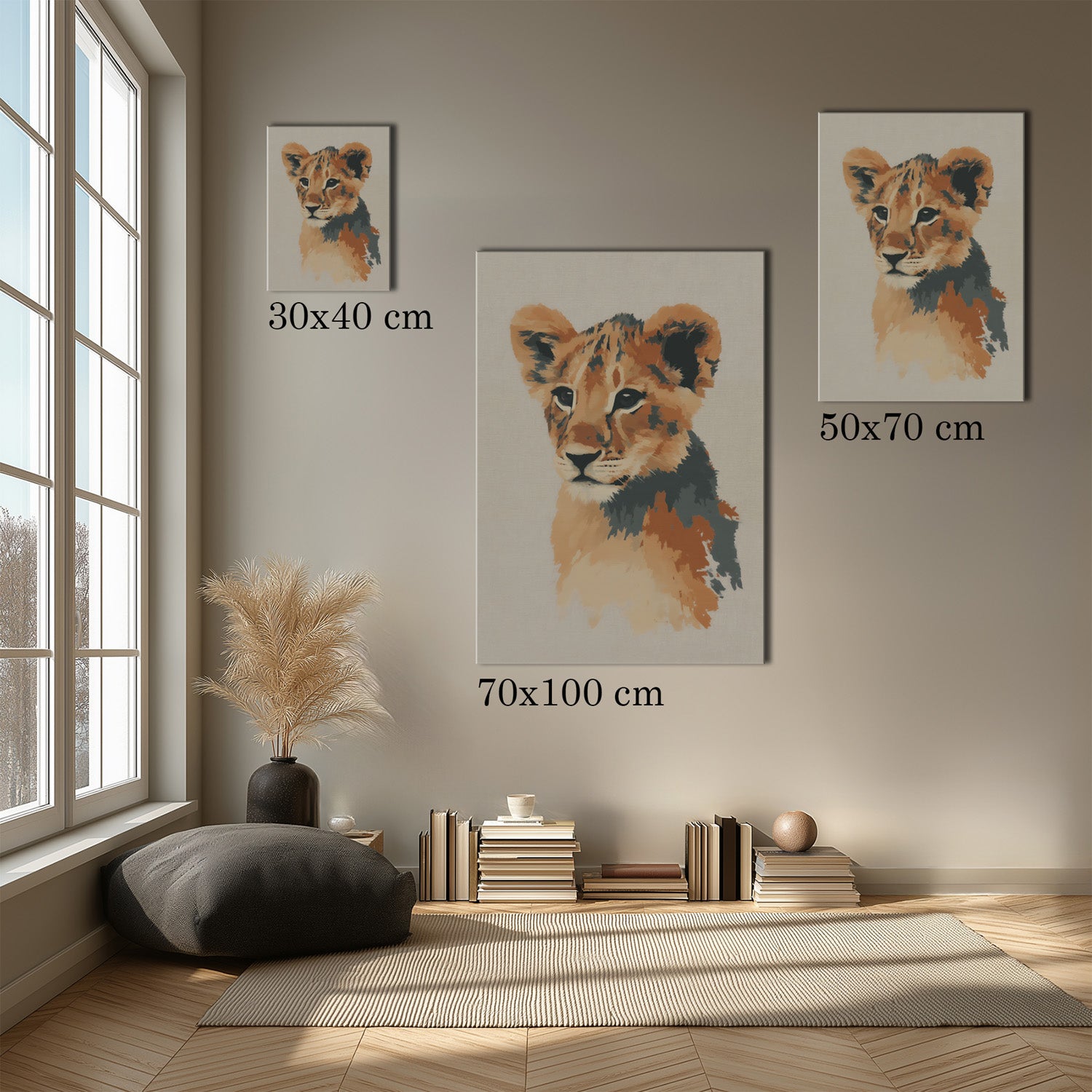 MYSTBIT ART | Young Lion Soul Canvas Print Wall Art