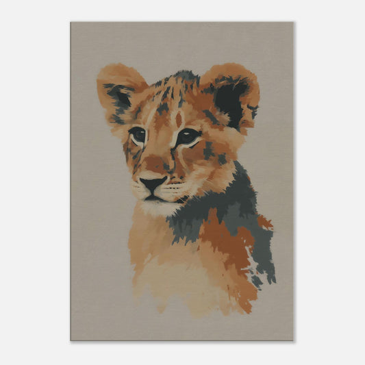 MYSTBIT ART | Young Lion Soul Canvas Print Wall Art