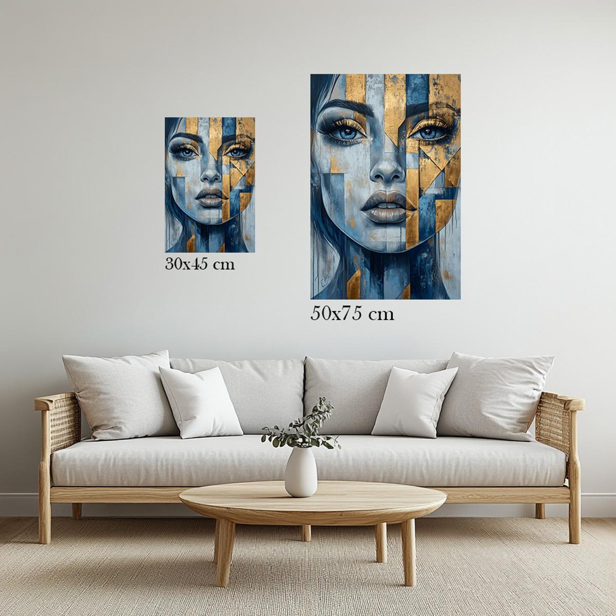 Gold and Geometry | Acrylic Glass-MystBit Store
