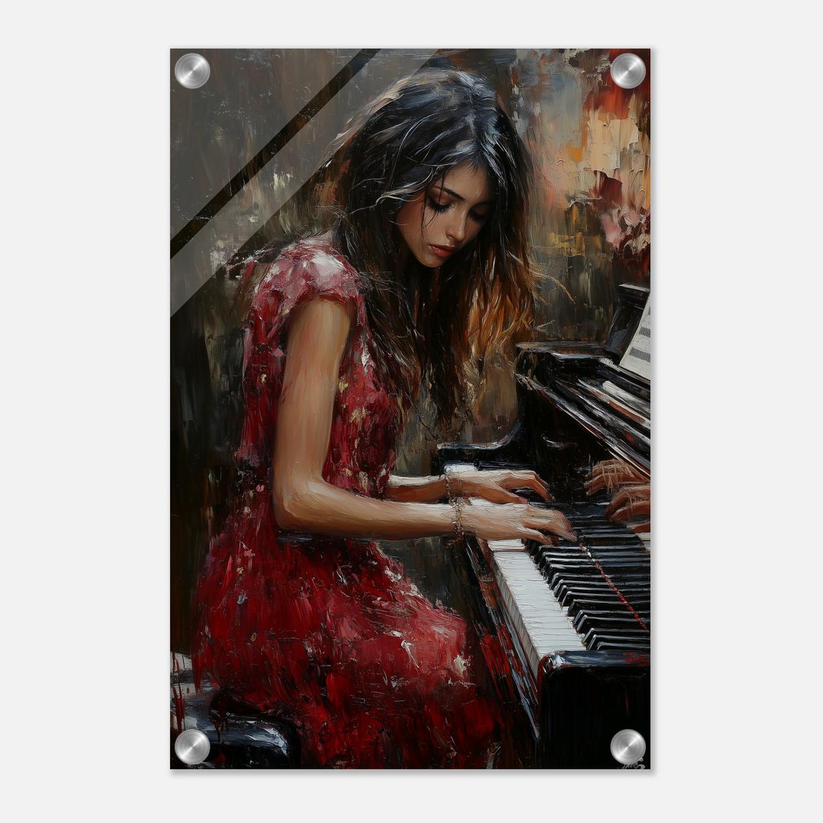 Serenade in Red | Acrylic Glass-MystBit Store