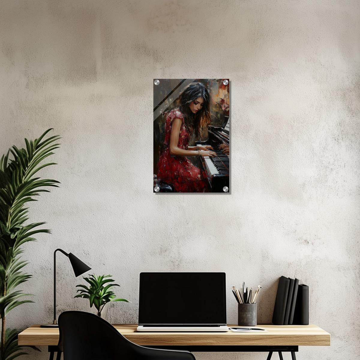 Serenade in Red | Acrylic Glass-MystBit Store
