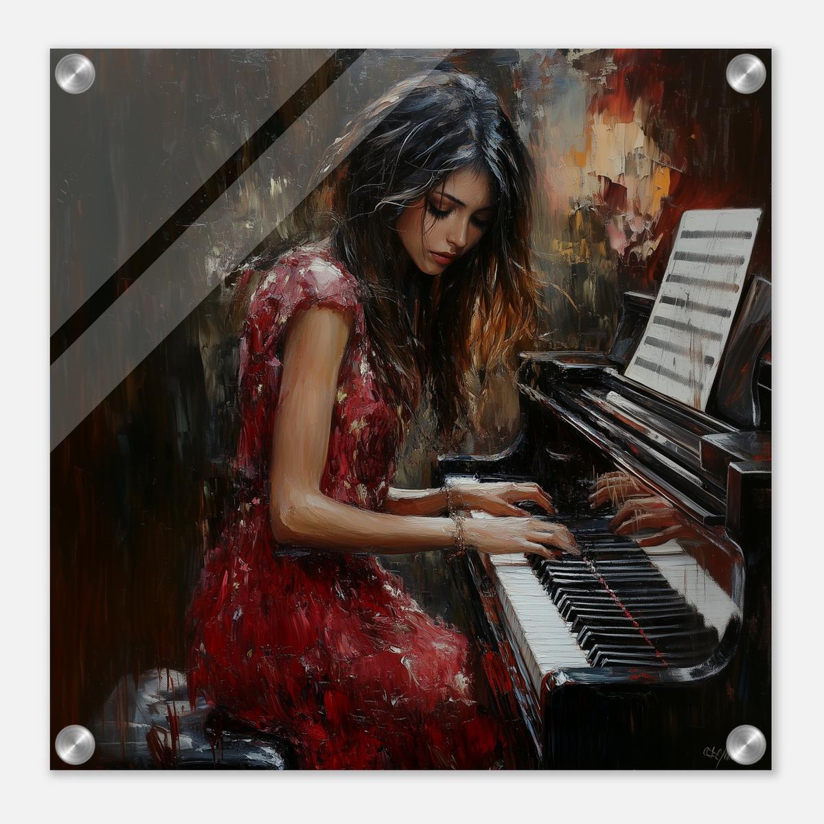 Serenade in Red | Acrylic Glass-MystBit Store