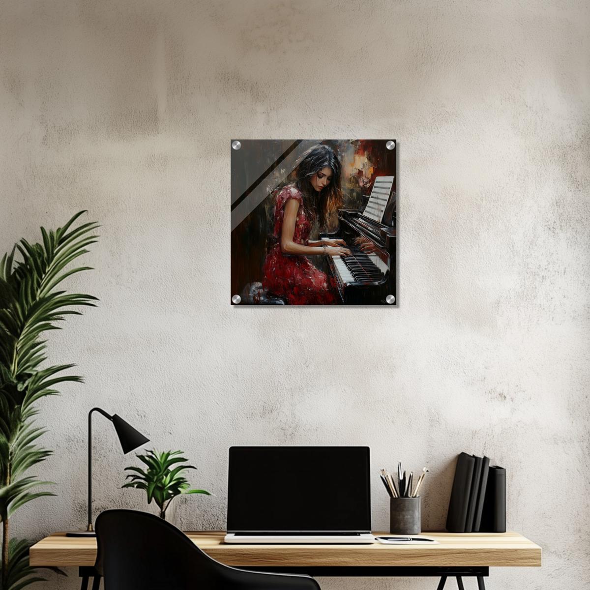 Serenade in Red | Acrylic Glass-MystBit Store