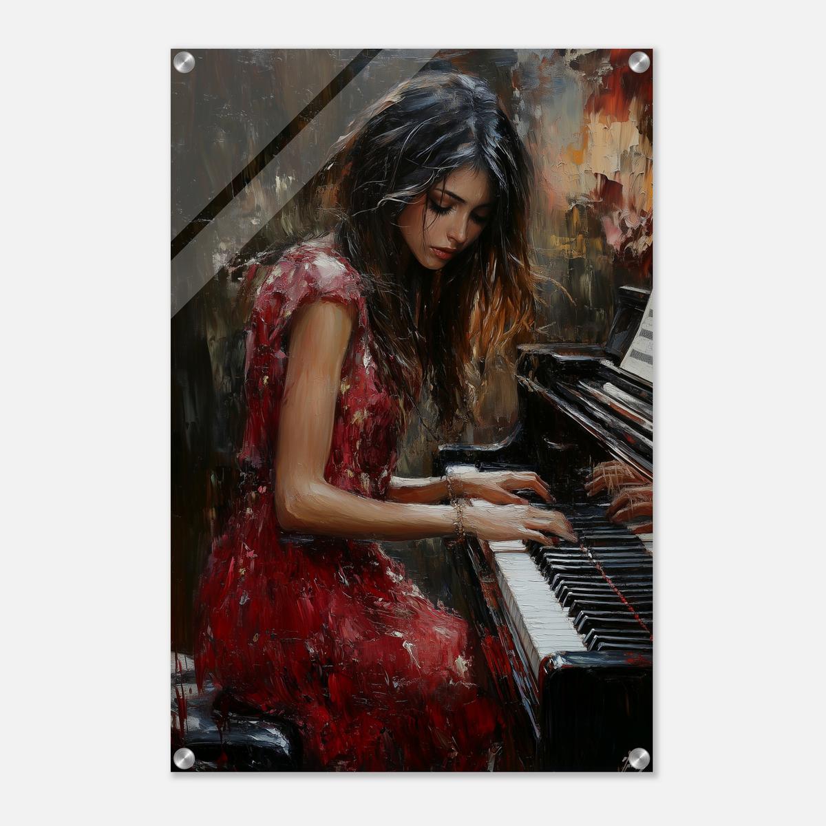 Serenade in Red | Acrylic Glass-MystBit Store