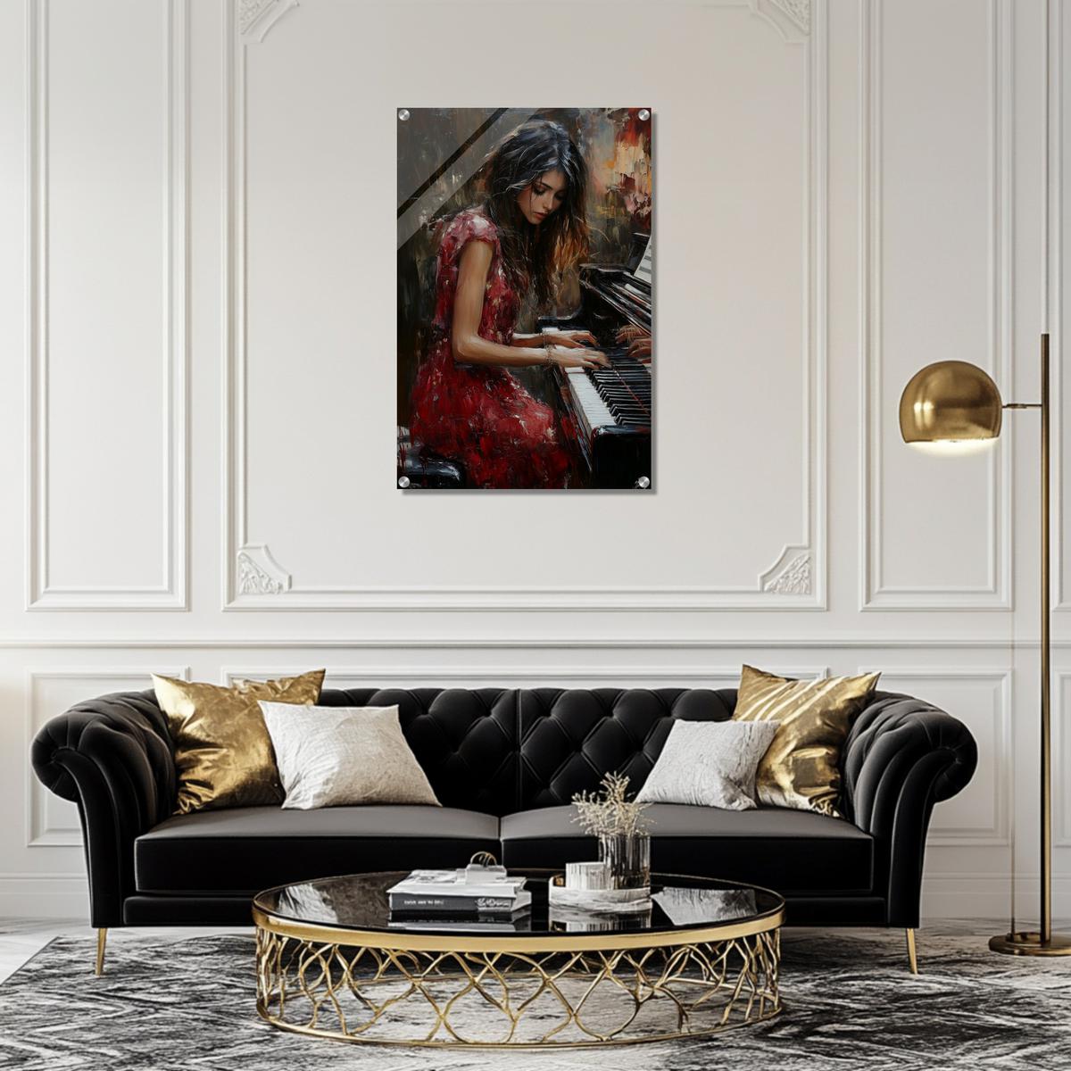 Serenade in Red | Acrylic Glass-MystBit Store